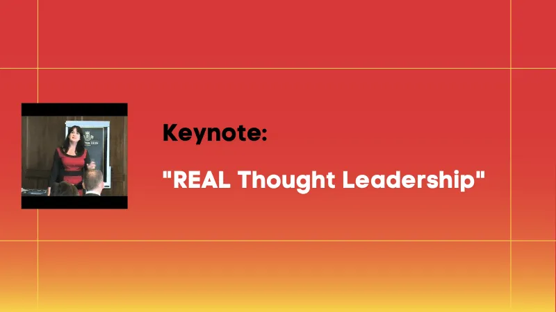 Featured Media thumbnail - REAL Thought Leadership - Mindy Gibbins-Klein